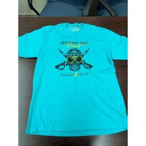 Shrimp & Grits Modern Day Pirate Short Sleeve Tee Size X-Large